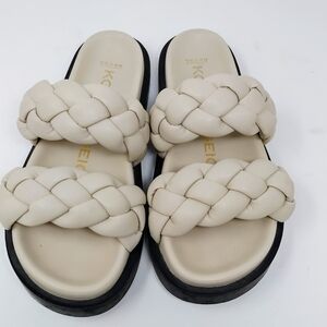 Kurt Geiger Rath2 Braided Sandals Cream